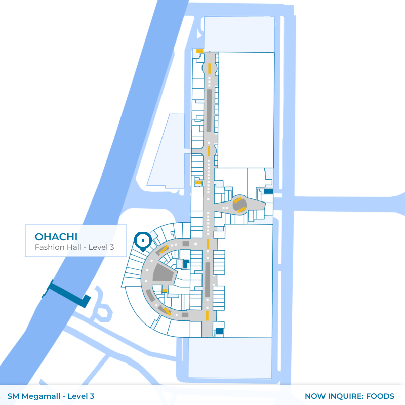 Map - Ohachi - SM Megamall - Fashion Hall - Level 3